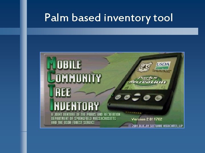 Palm based inventory tool 