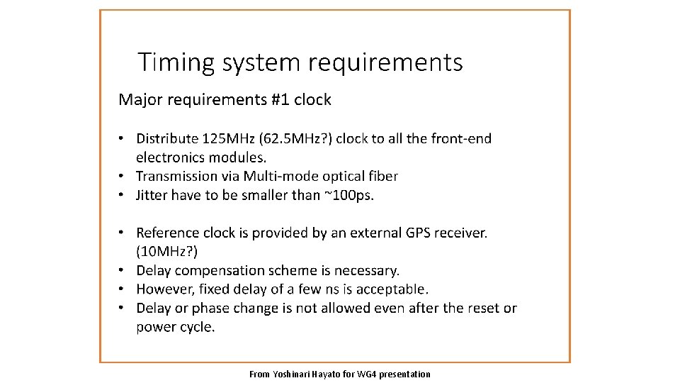 From Yoshinari Hayato for WG 4 presentation 
