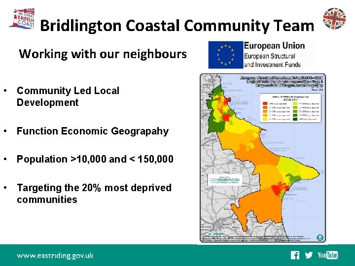 Bridlington Coastal Community Team East Riding Leisure Bridlington Working with our neighbours Bridlington Spa
