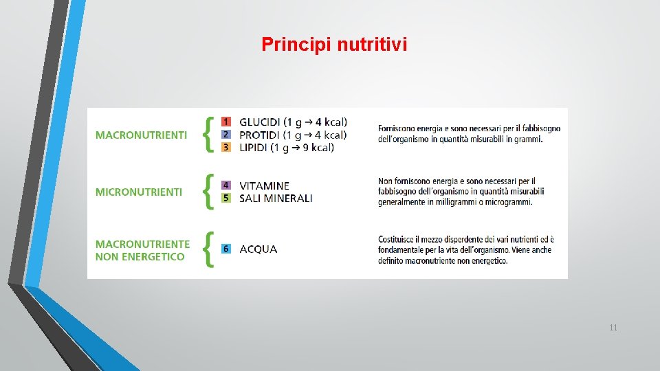 Principi nutritivi 11 