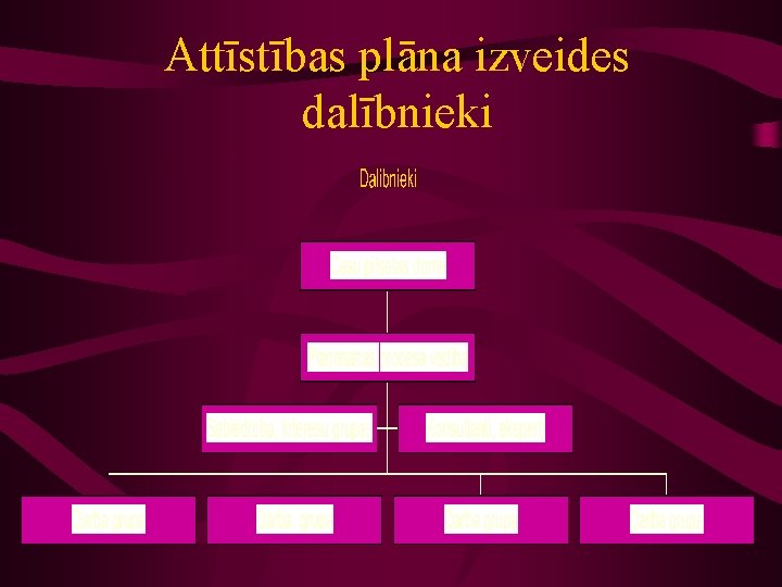 Attīstības plāna izveides dalībnieki 