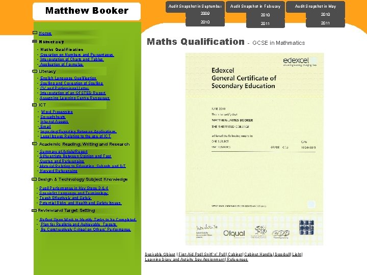 Matthew Booker Home Numeracy - Maths Qualification - Operation on Numbers and Percentages -