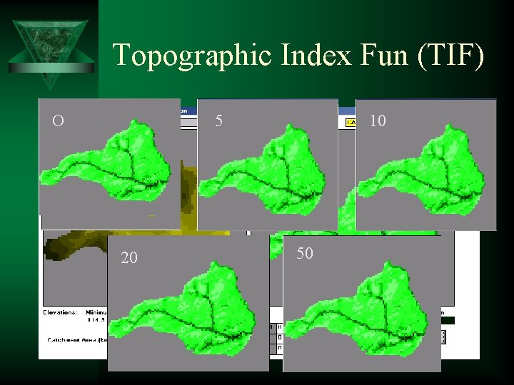 Topographic Index Fun (TIF) O 5 20 10 50 