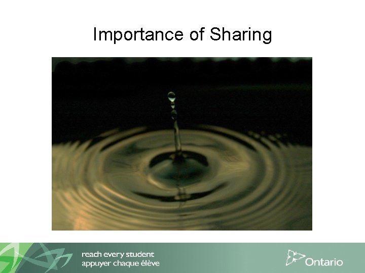 Importance of Sharing 