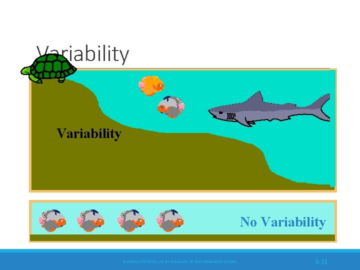 Variability No Variability BUSINESS STATISTICS, 4 E, BY KEN BLACK. © 2003 JOHN WILEY