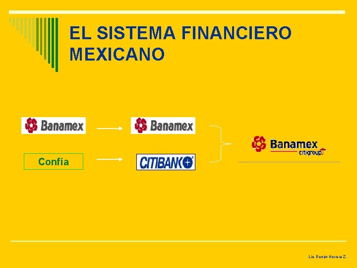 EL SISTEMA FINANCIERO MEXICANO Confía Lic. Renán Herrera Z. 