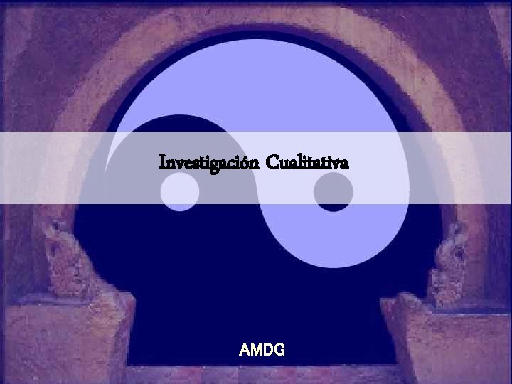 Investigación Cualitativa AMDG 