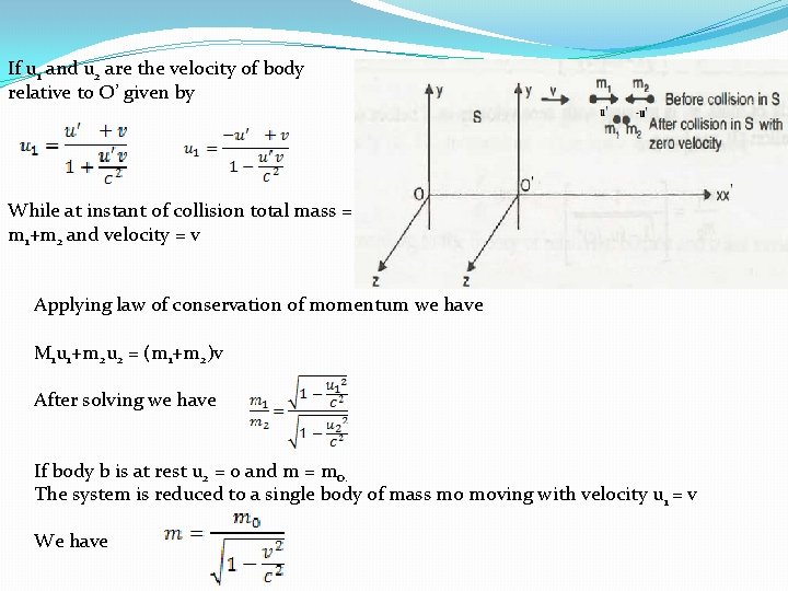 If u 1 and u 2 are the velocity of body relative to O’