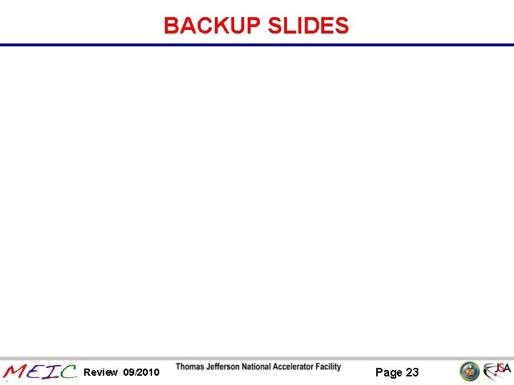 BACKUP SLIDES Review 09/2010 Page 23 