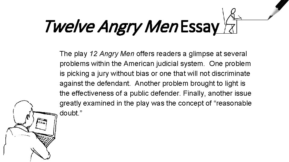 Twelve Angry Men Essay The play 12 Angry Men offers readers a glimpse at