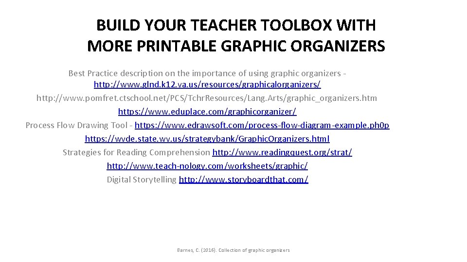 BUILD YOUR TEACHER TOOLBOX WITH MORE PRINTABLE GRAPHIC ORGANIZERS Best Practice description on the