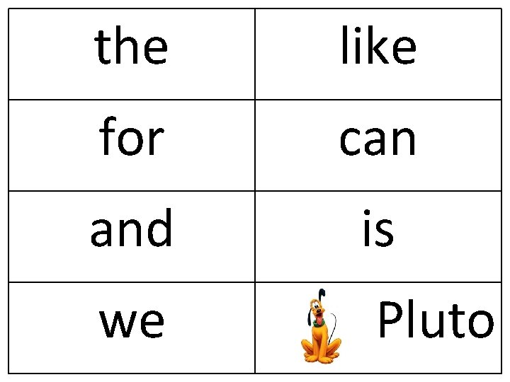 the like for can and is we Pluto 