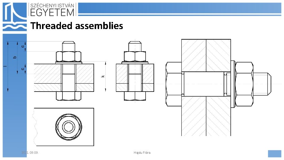 Threaded assemblies 2021. 09. Hajdu Flóra 