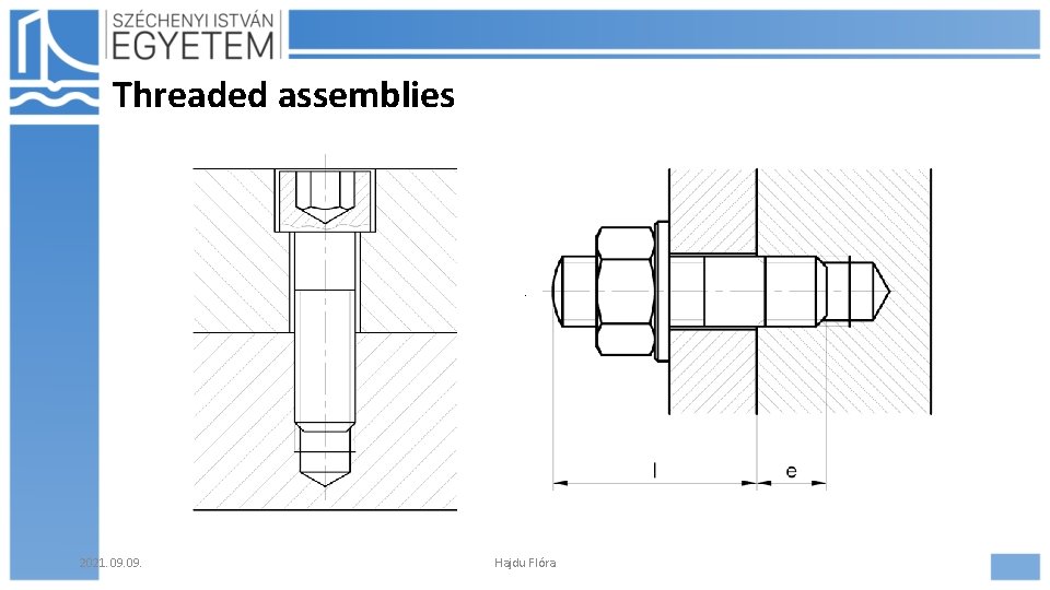 Threaded assemblies 2021. 09. Hajdu Flóra 