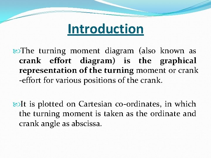 Turning Moment Diagram and Flywheel Control Engineering by