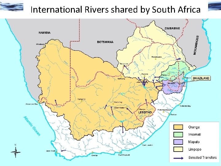 International Rivers shared by South Africa 9 