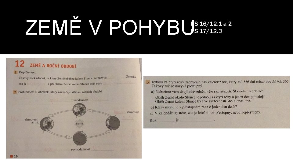 ZEMĚ V POHYBU 