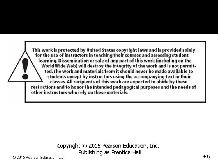 Copyright © 2015 Pearson Education, Inc. Publishing as Prentice Hall © 2015 Pearson Education,