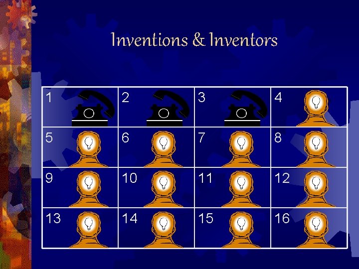 Inventions & Inventors 1 2 3 4 5 6 7 8 9 10 11