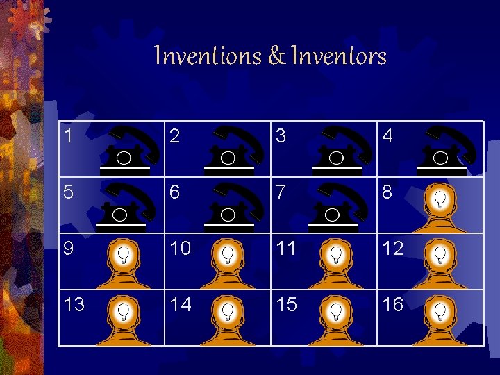 Inventions & Inventors 1 2 3 4 5 6 7 8 9 10 11