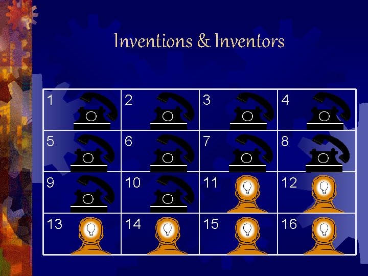 Inventions & Inventors 1 2 3 4 5 6 7 8 9 10 11