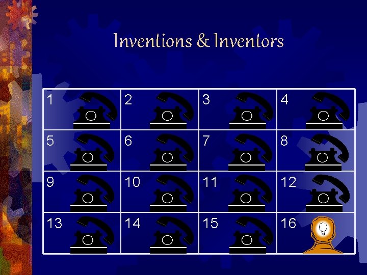 Inventions & Inventors 1 2 3 4 5 6 7 8 9 10 11