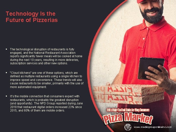 Technology Is the Future of Pizzerias § The technological disruption of restaurants is fully