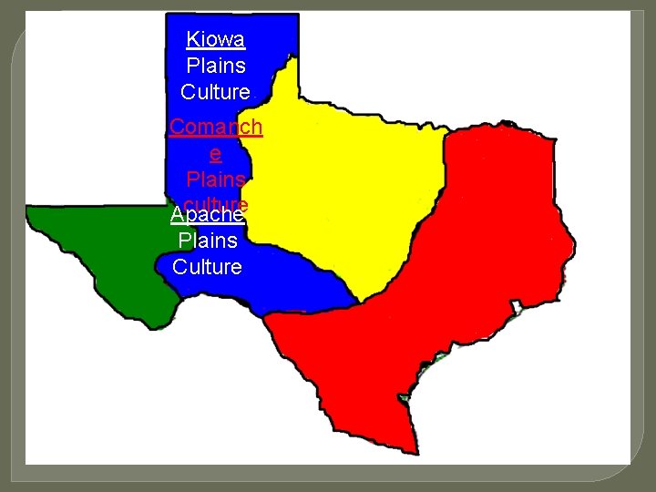 Kiowa Plains Culture Comanch e Plains culture Apache Plains Culture 