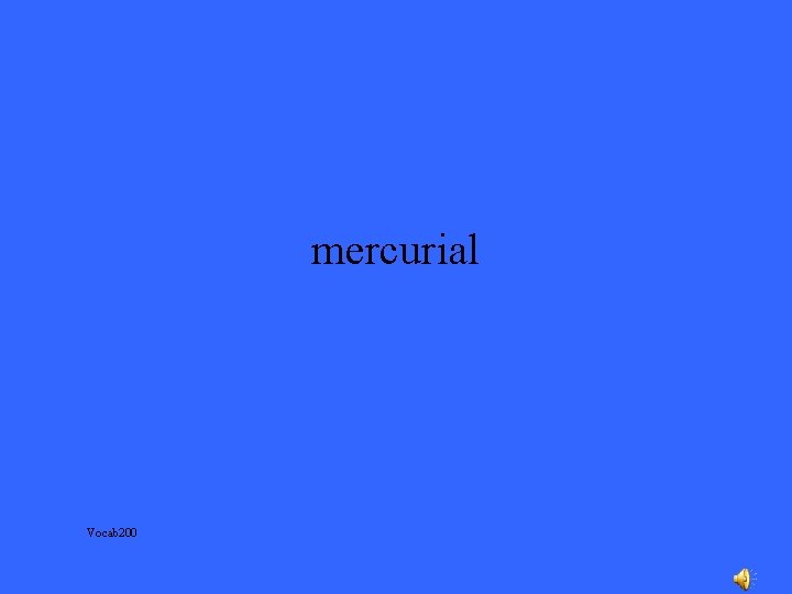 mercurial Vocab 200 