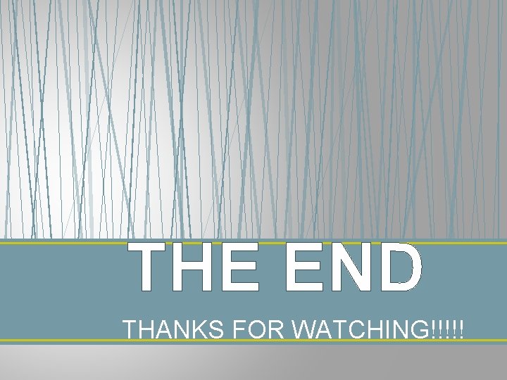 THE END THANKS FOR WATCHING!!!!! 