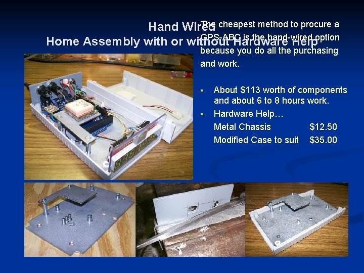 The cheapest method to procure a Hand Wired GPS-ABC is the hand-wired option Home