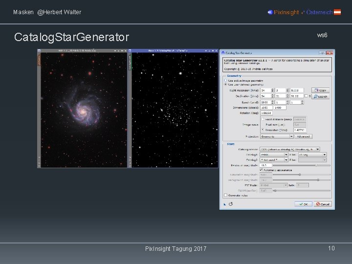 Masken @Herbert Walter Catalog. Star. Generator ws 6 Pix. Insight Tagung 2017 10 