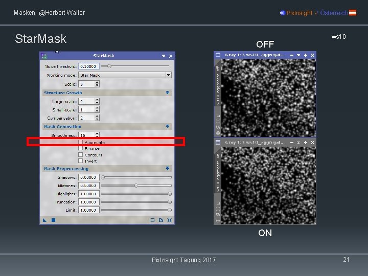 Masken @Herbert Walter Star. Mask OFF ws 10 ON Pix. Insight Tagung 2017 21