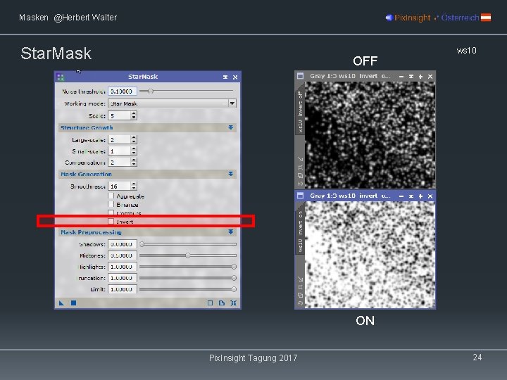 Masken @Herbert Walter Star. Mask OFF ws 10 ON Pix. Insight Tagung 2017 24
