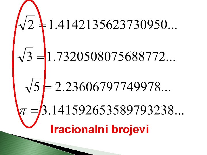 Iracionalni brojevi 