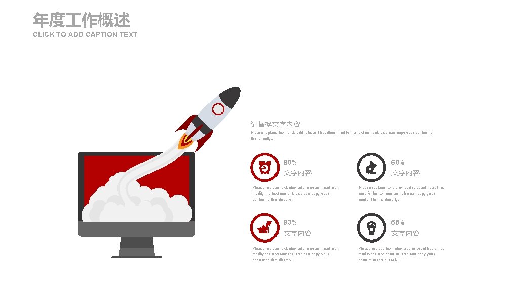 年度 作概述 CLICK TO ADD CAPTION TEXT 请替换文字内容 Please replace text, click add relevant 年度 作概述 CLICK TO ADD CAPTION TEXT 请替换文字内容 Please replace text, click add relevant