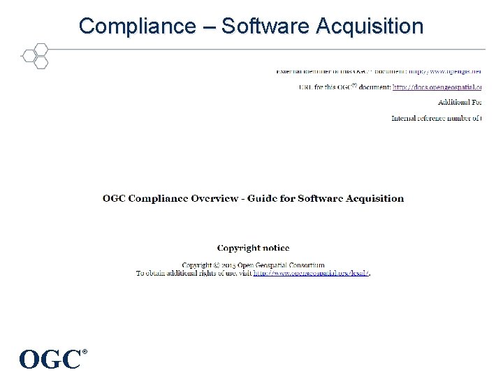 Compliance – Software Acquisition OGC ® 