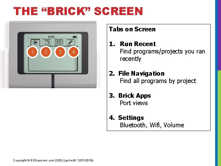 BEGINNER PROGRAMMING LESSON EV 3 Classroom Introduction to