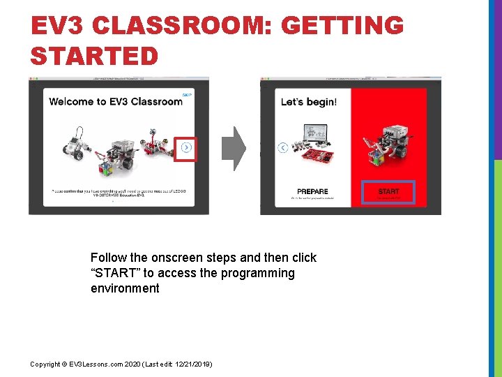 BEGINNER PROGRAMMING LESSON EV 3 Classroom Introduction to