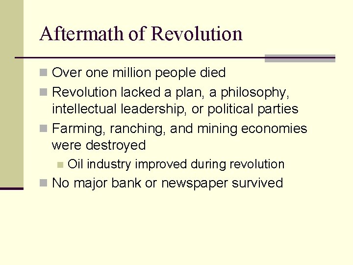 Mexican Revolution Mr Millhouse AP World History Hebron