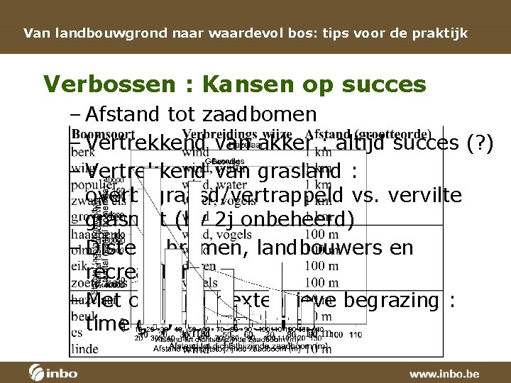 Van landbouwgrond naar waardevol bos: tips voor de praktijk Verbossen : Kansen op succes