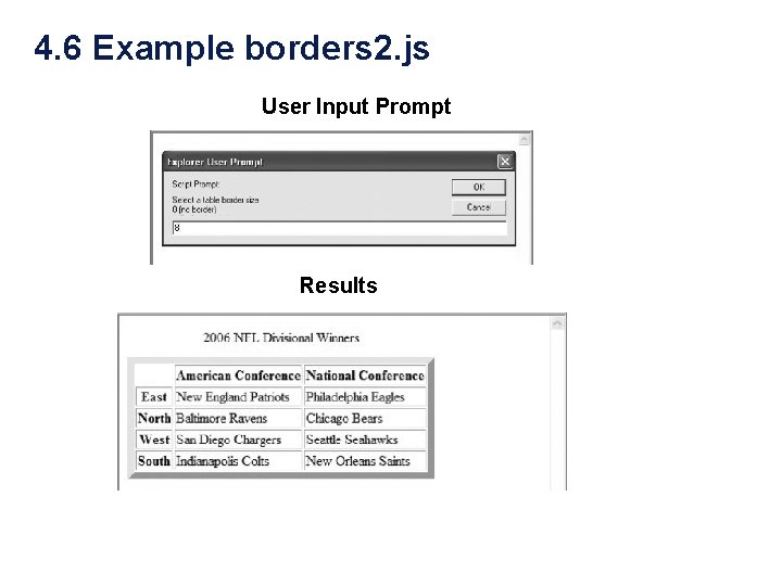4. 6 Example borders 2. js User Input Prompt Results 4. 6 Example borders 2. js User Input Prompt Results