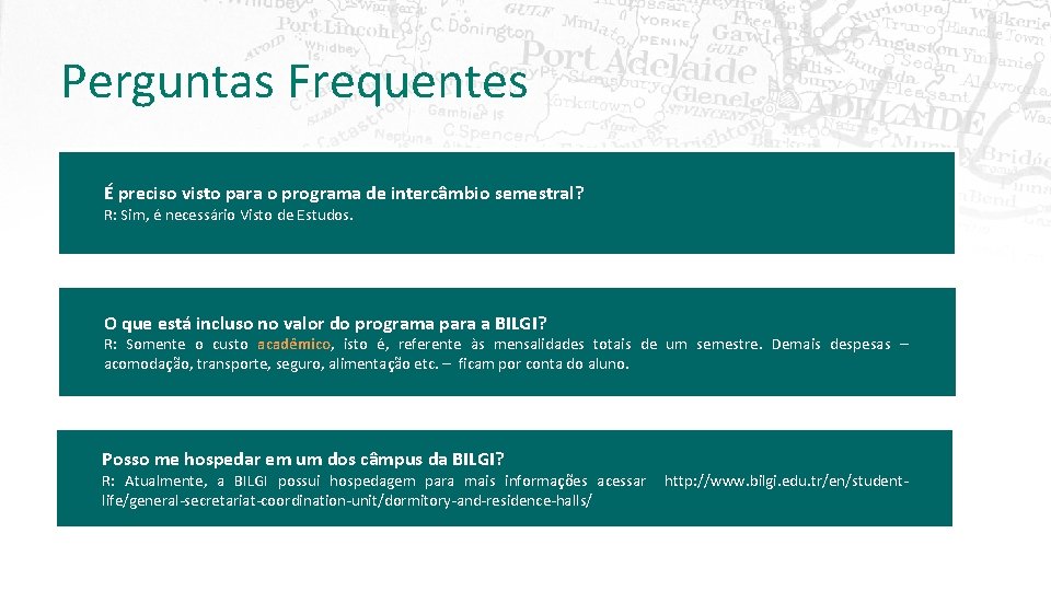 Perguntas Frequentes É preciso visto para o programa de intercâmbio semestral? R: Sim, é