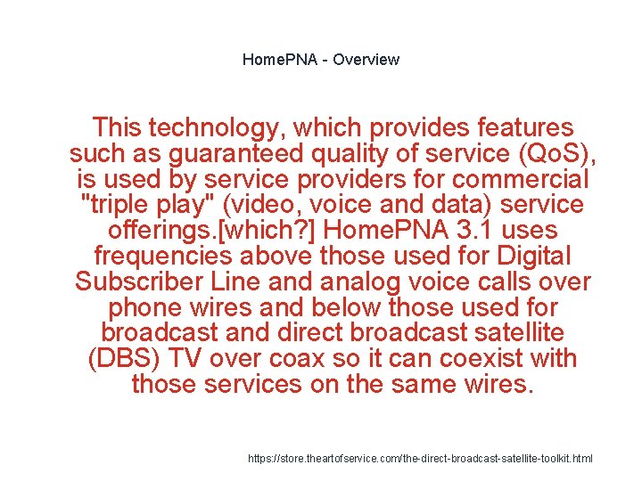 Home. PNA - Overview This technology, which provides features such as guaranteed quality of