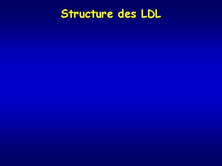 Structure des LDL 