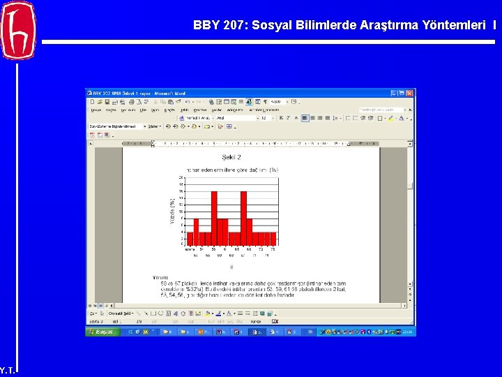 BBY 207: Sosyal Bilimlerde Araştırma Yöntemleri I Y. T. 