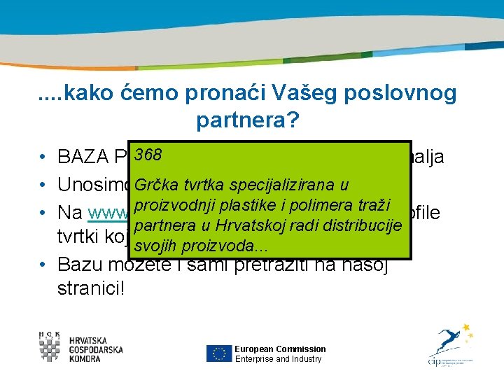 Title of the presentation | Date |0 . . kako ćemo pronaći Vašeg poslovnog