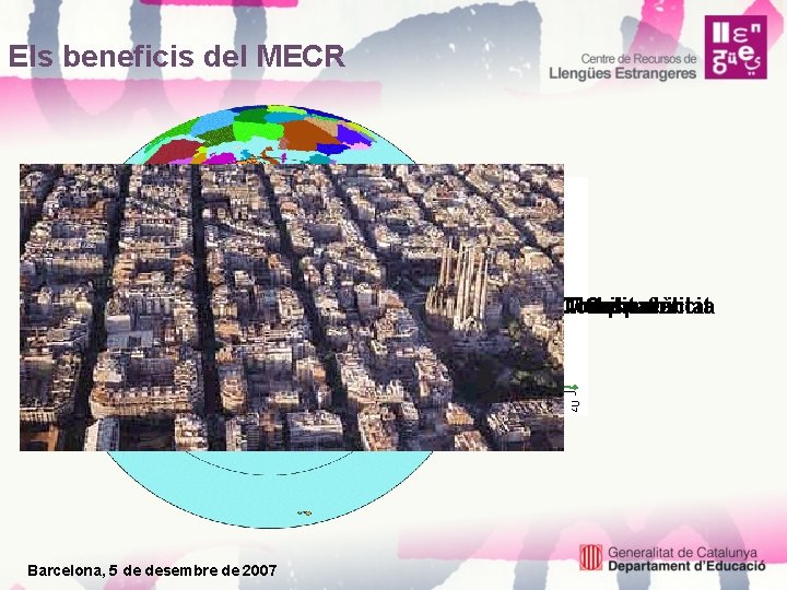 Els beneficis del MECR Comparabilitat Transparència Mobilitat Coherència Barcelona, 5 de desembre de 2007
