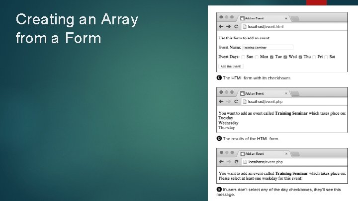 Creating an Array from a Form 