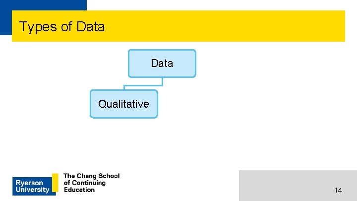 Types of Data Qualitative 14 